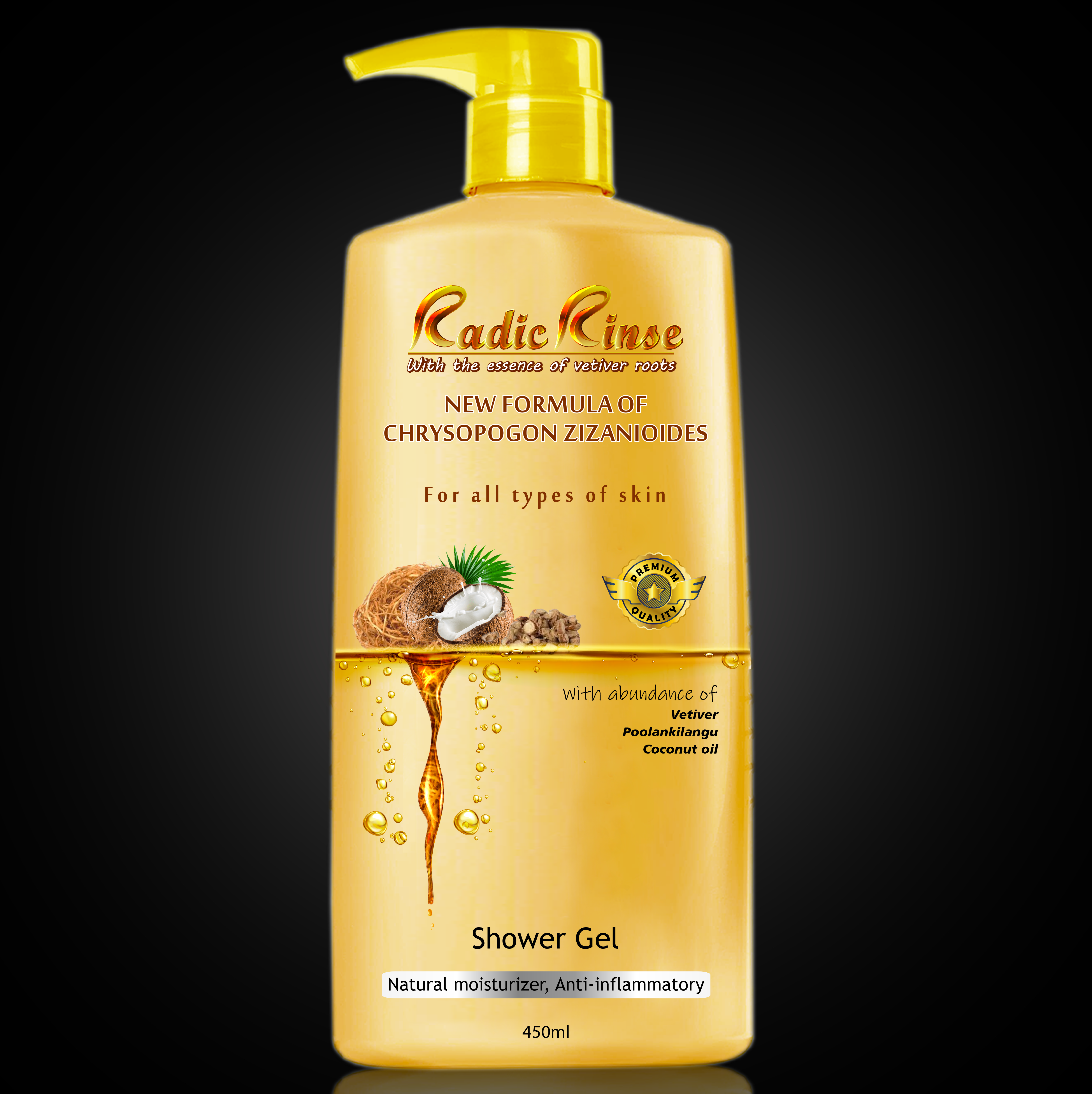 Radic Rinse - Vetiver Shower Gel